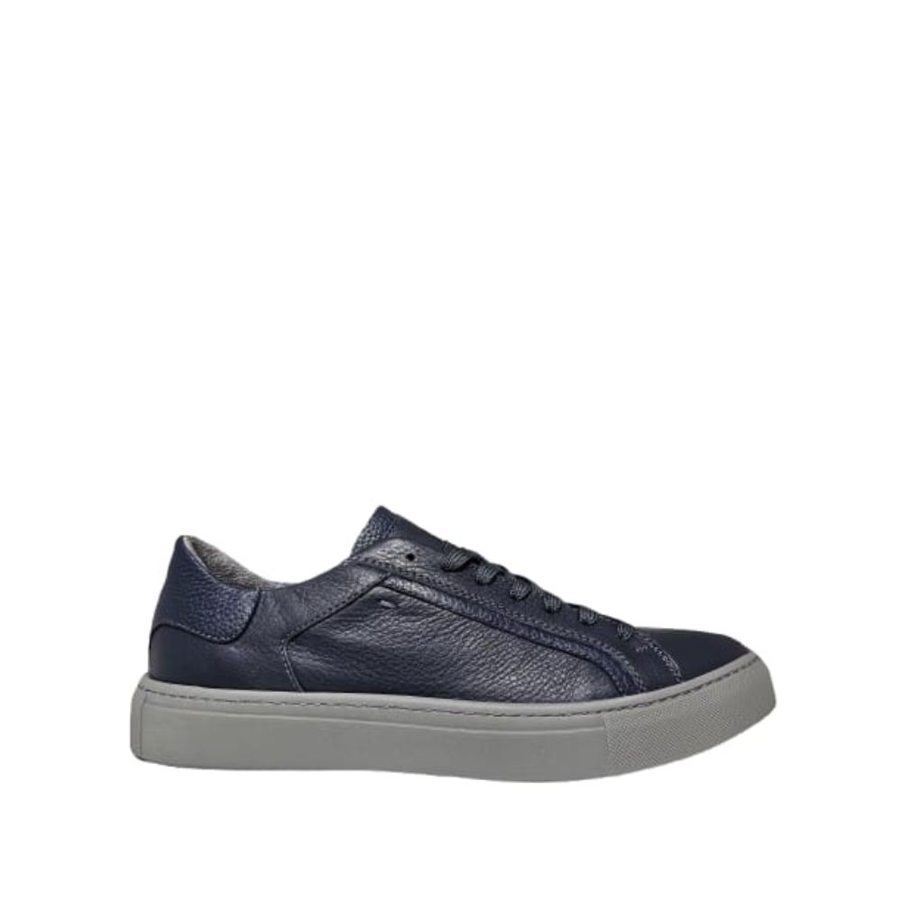 PARKLAND MEN NAVY LEATHER SNEAKERS 